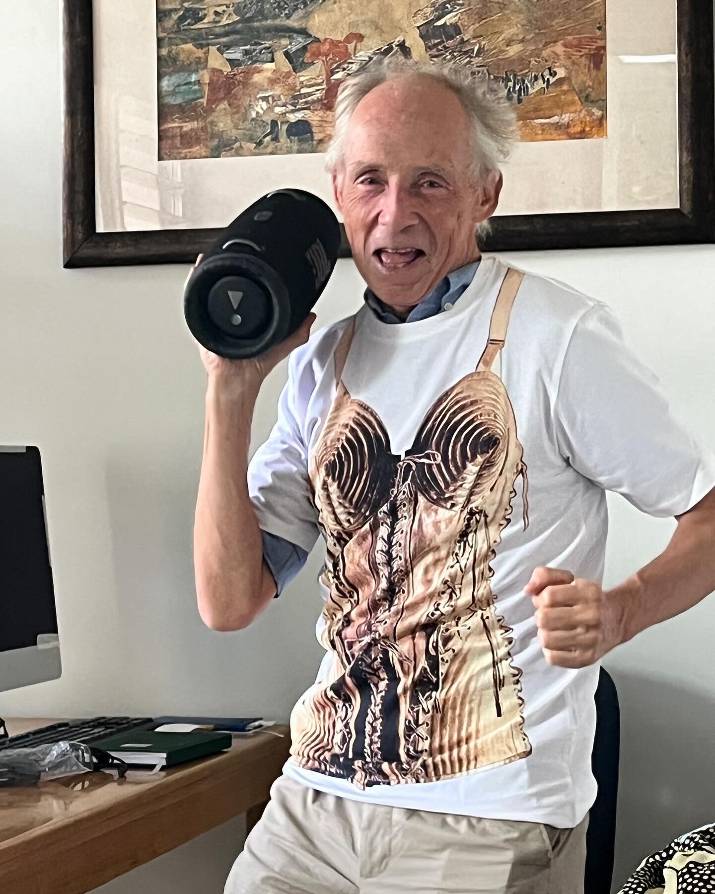 Our fantastic #MercyJamesCentre Medical Director Dr. Borgstein in his @madonna x @jeanpaulgaultier exclusive t-shirt! Purchase yours now at the link in our bio to support life-saving care for Malawian youth at Raising Malawi&rsquo;s pediatric hospita