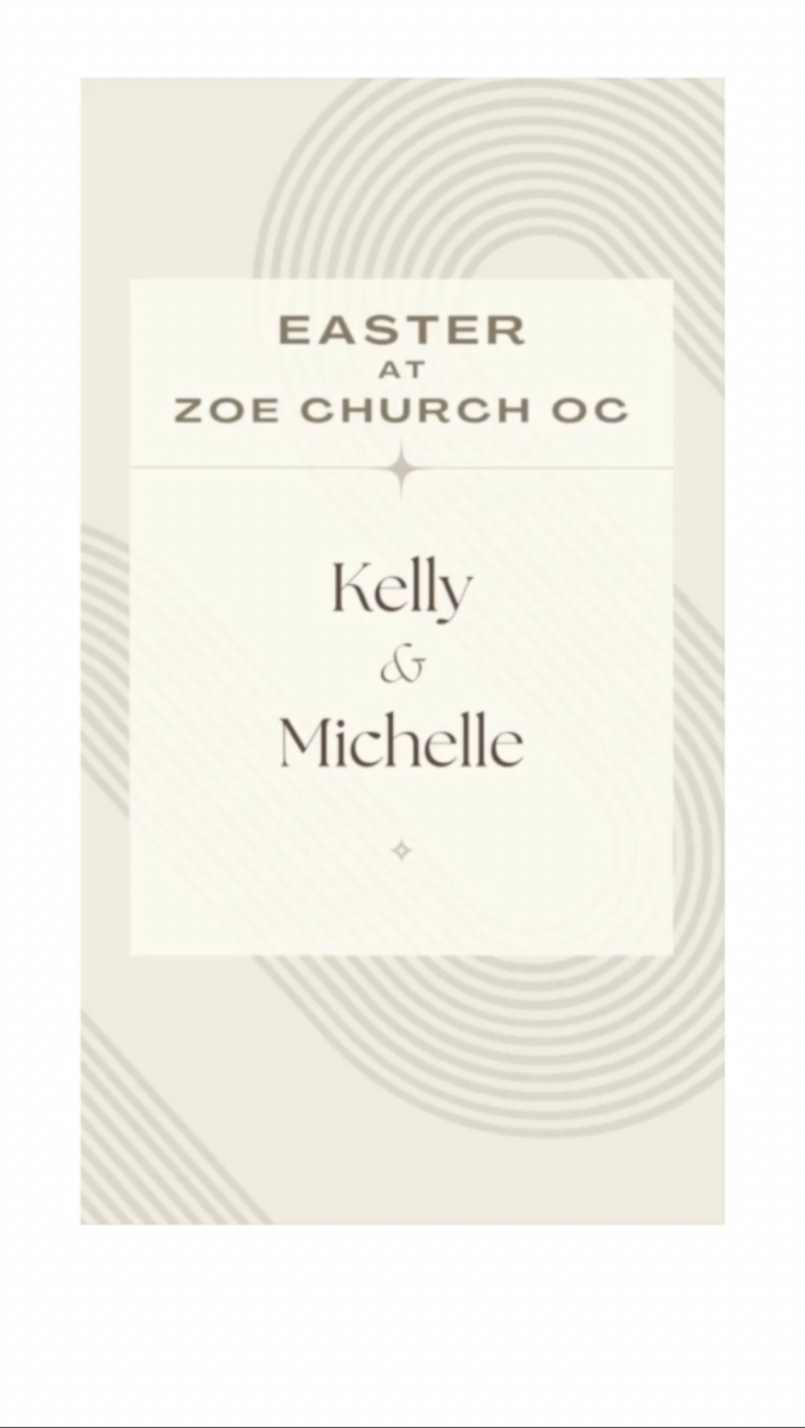 Easter at Zoe 2024