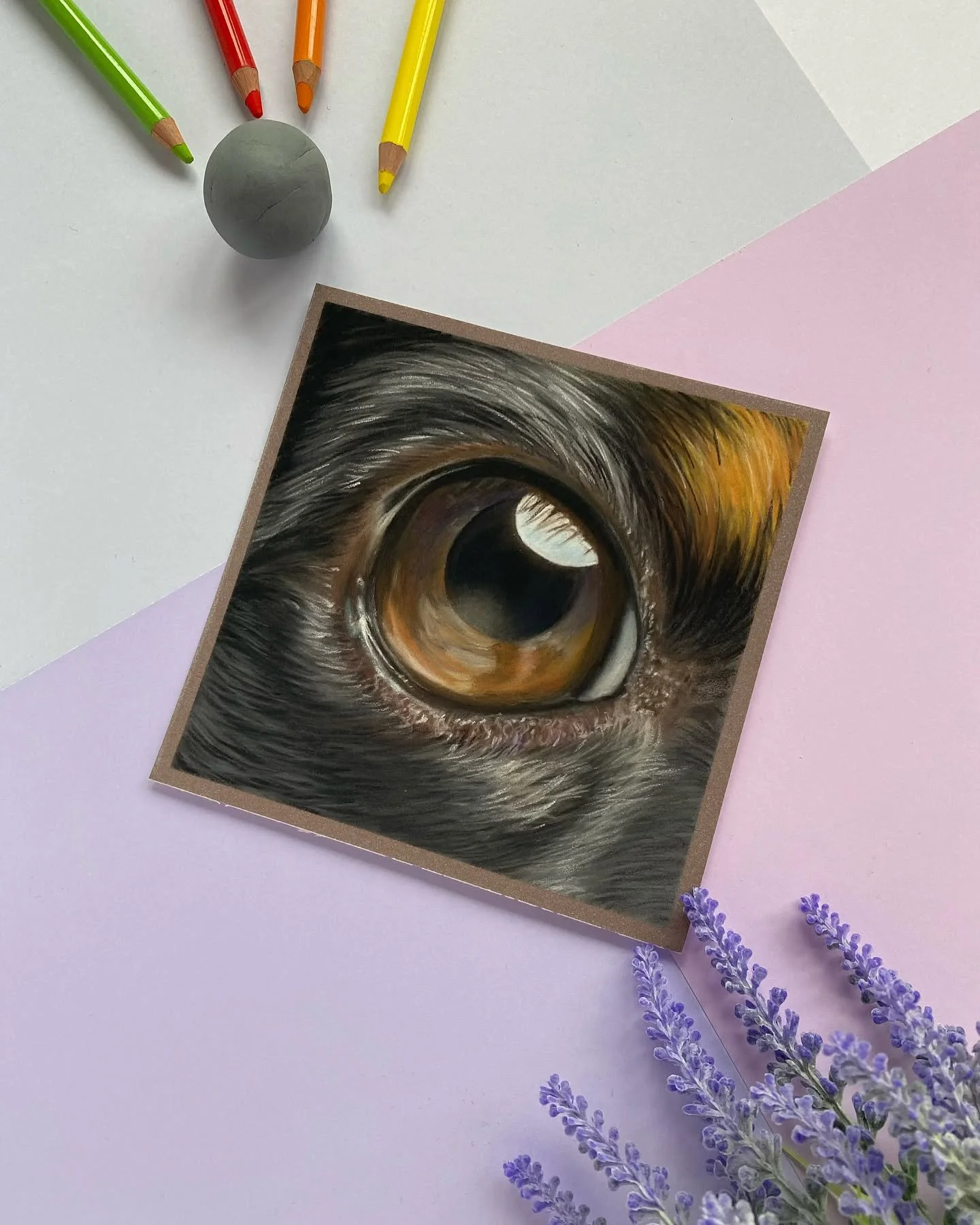 Another dedicated post to a piece of artwork. This is the final of a Jack Russel eye study I had done and loved how it turned out. What do you think? I think it&rsquo;s one of my most successful studies and it deserves a post 🥸 not just a reel!

Sup