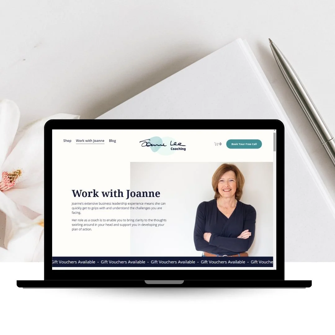 Squarespace website redesign for a career coach in Dublin - Joanne Lee Coaching