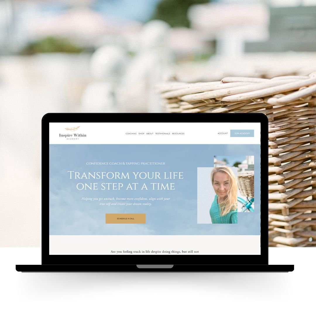 Squarespace website design for life coach in Navan, County Meath