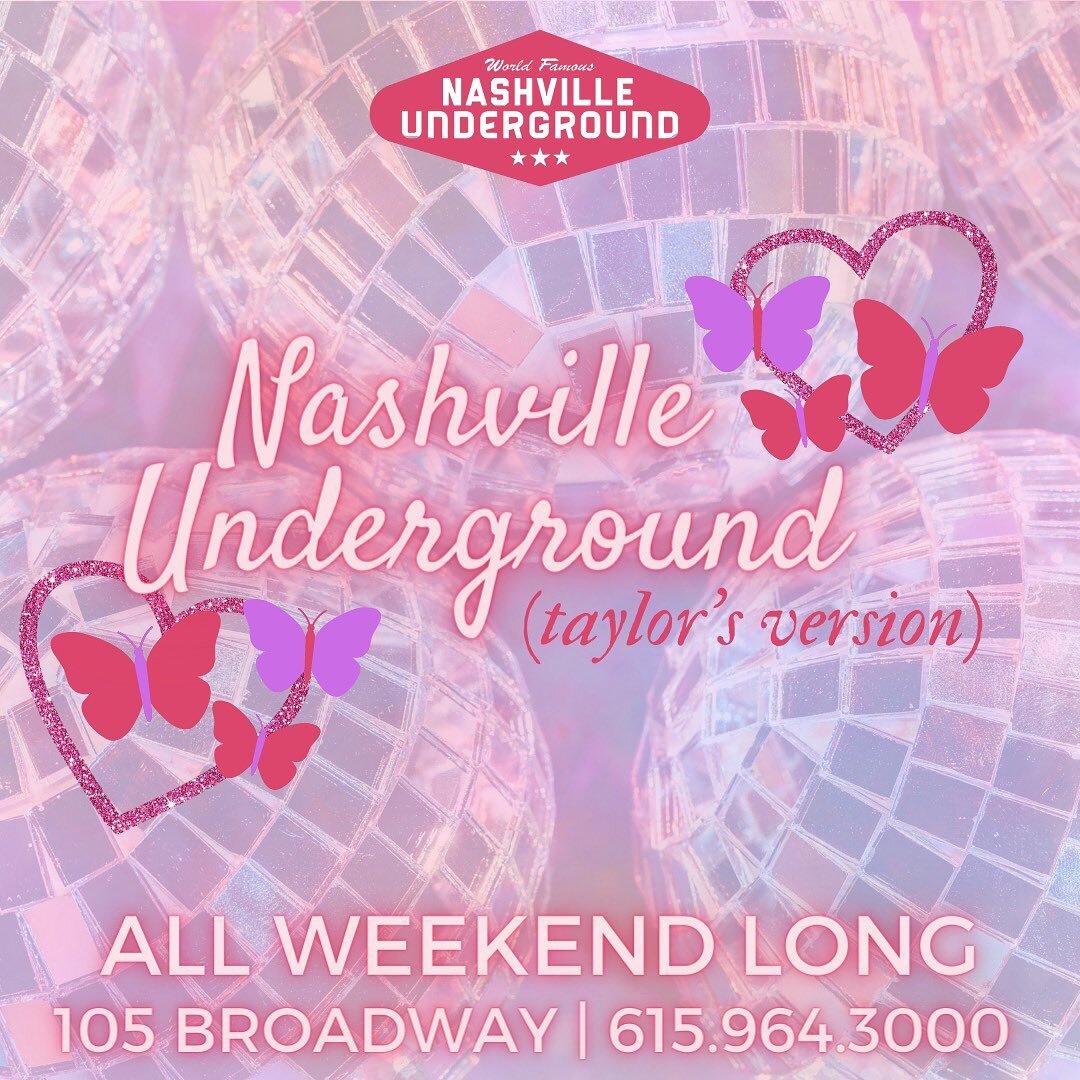 Calling all Swifties!! This weekend we have something special just for you💙💗 Nashville Underground ( taylor&rsquo;s version). Specialty cocktails, balloon arch, and more! All on a brand NEW floor🎳 Be one of the first to enjoy a whole new level of 