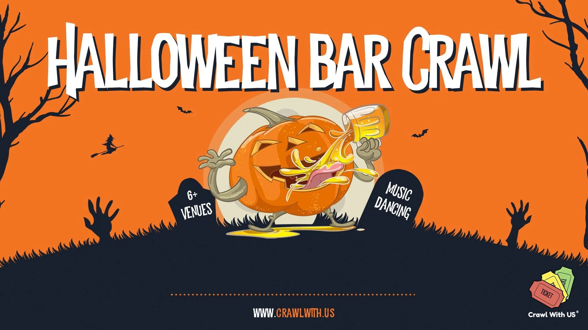 Crawl with US Halloween Bar Crawl