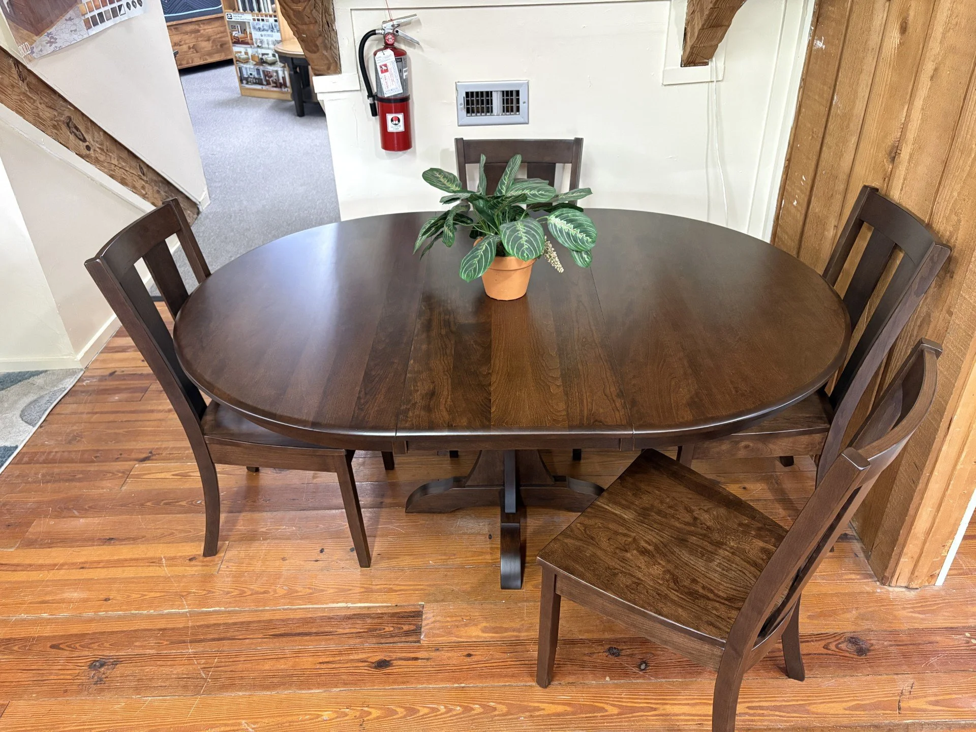 Amish Essentials Solid Cherry Table & 4 Chairs-CLEARANCE !