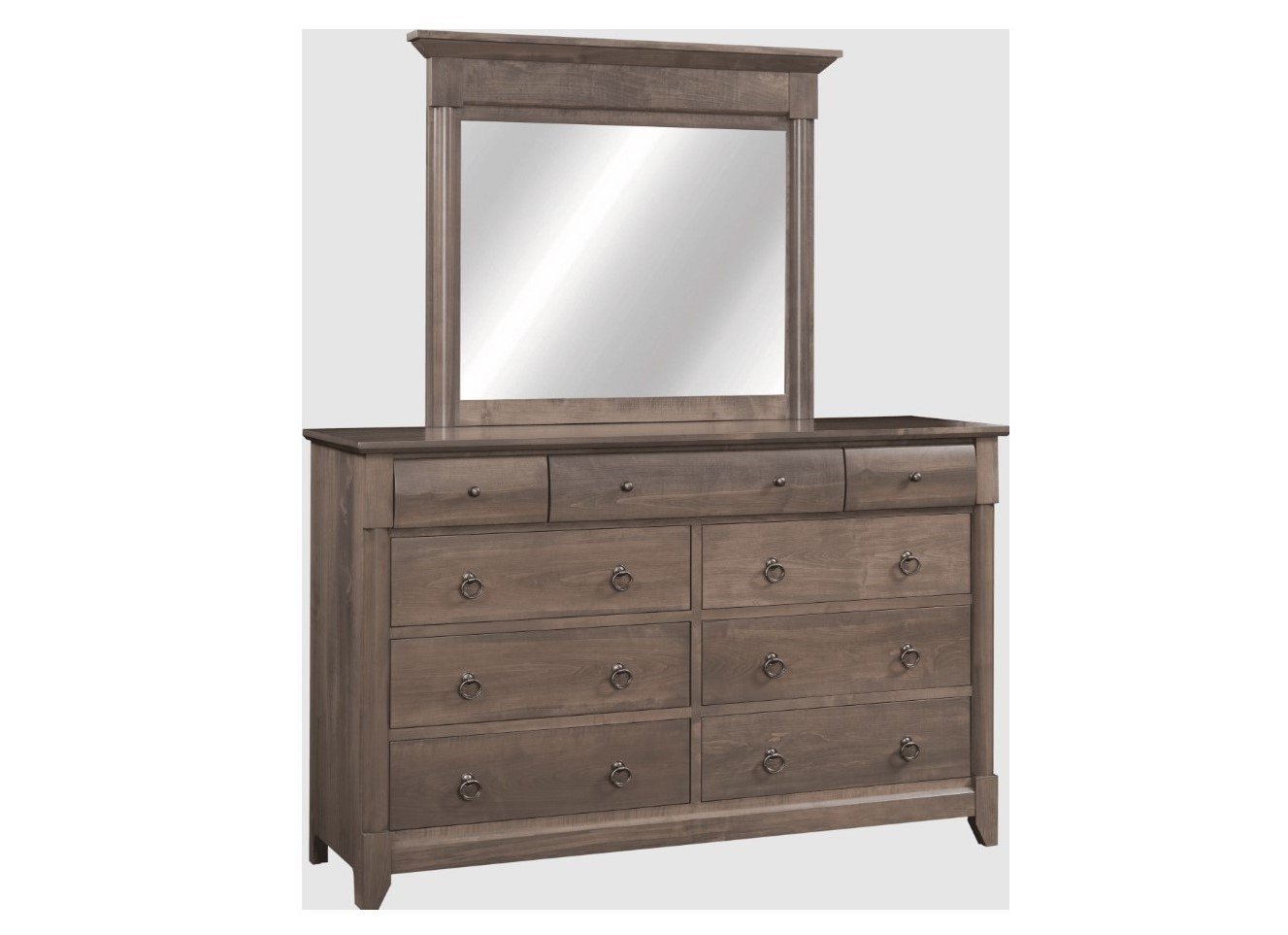 Sanibel Amish Dresser and Mirror