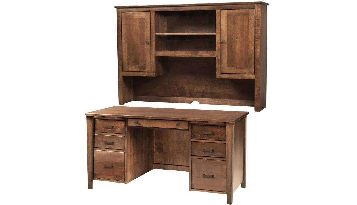 Woodland Shaker Exec  Desk and Hutch.jpg
