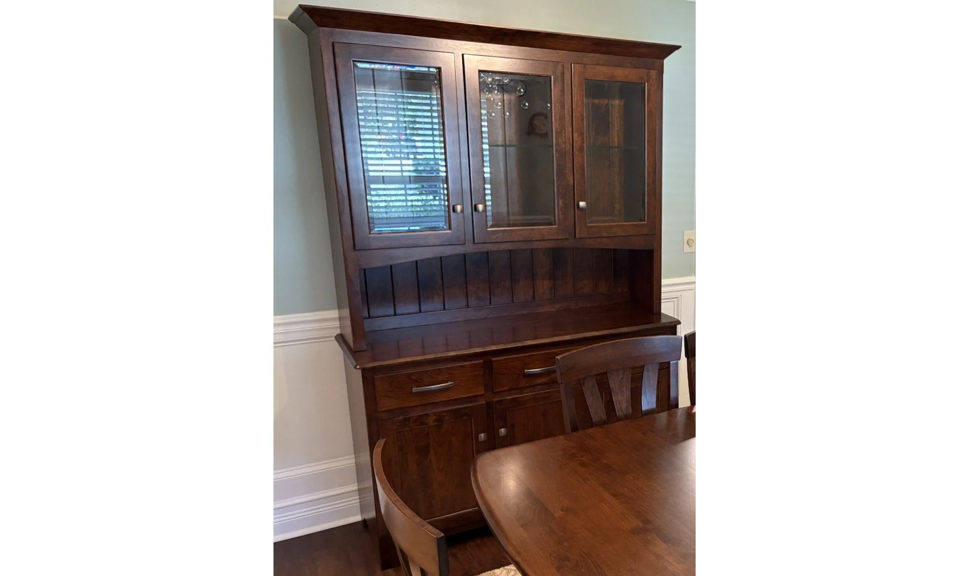 MaryAnn Solid Rustic Cherry China Cabinet