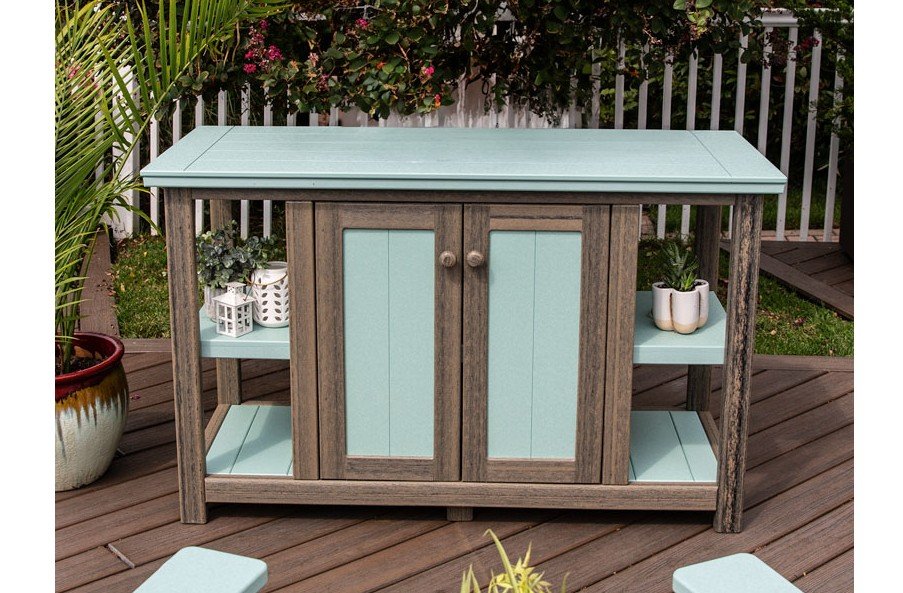 Amish Poly Console Cabinet