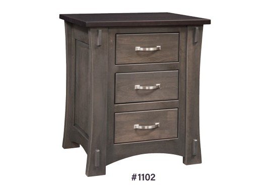 Old TymeAmish 3 Drawer Nightstand