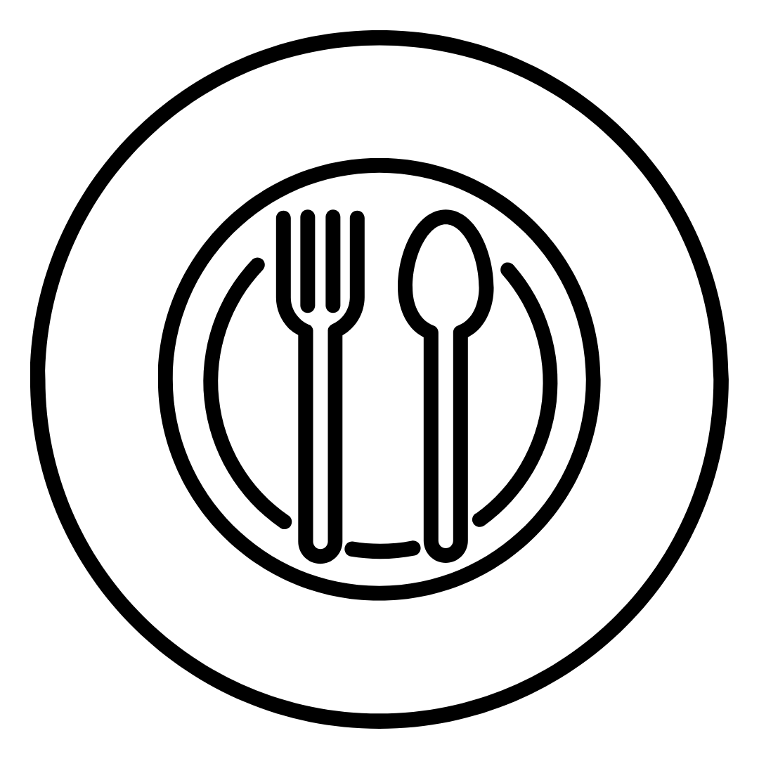 plate and utensils icon