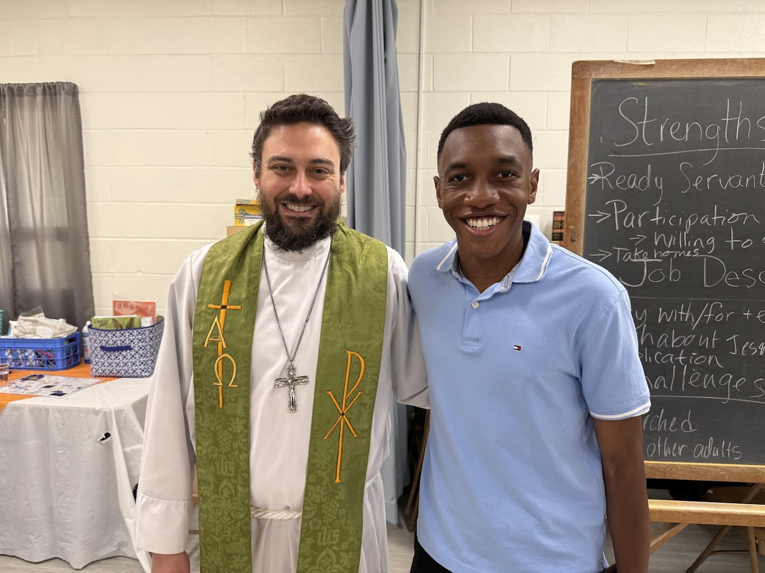 Caption: Spiritual mentorship with Rev. Phil Jaspeh Pastor at Martini Lutheran Church in Baltimore