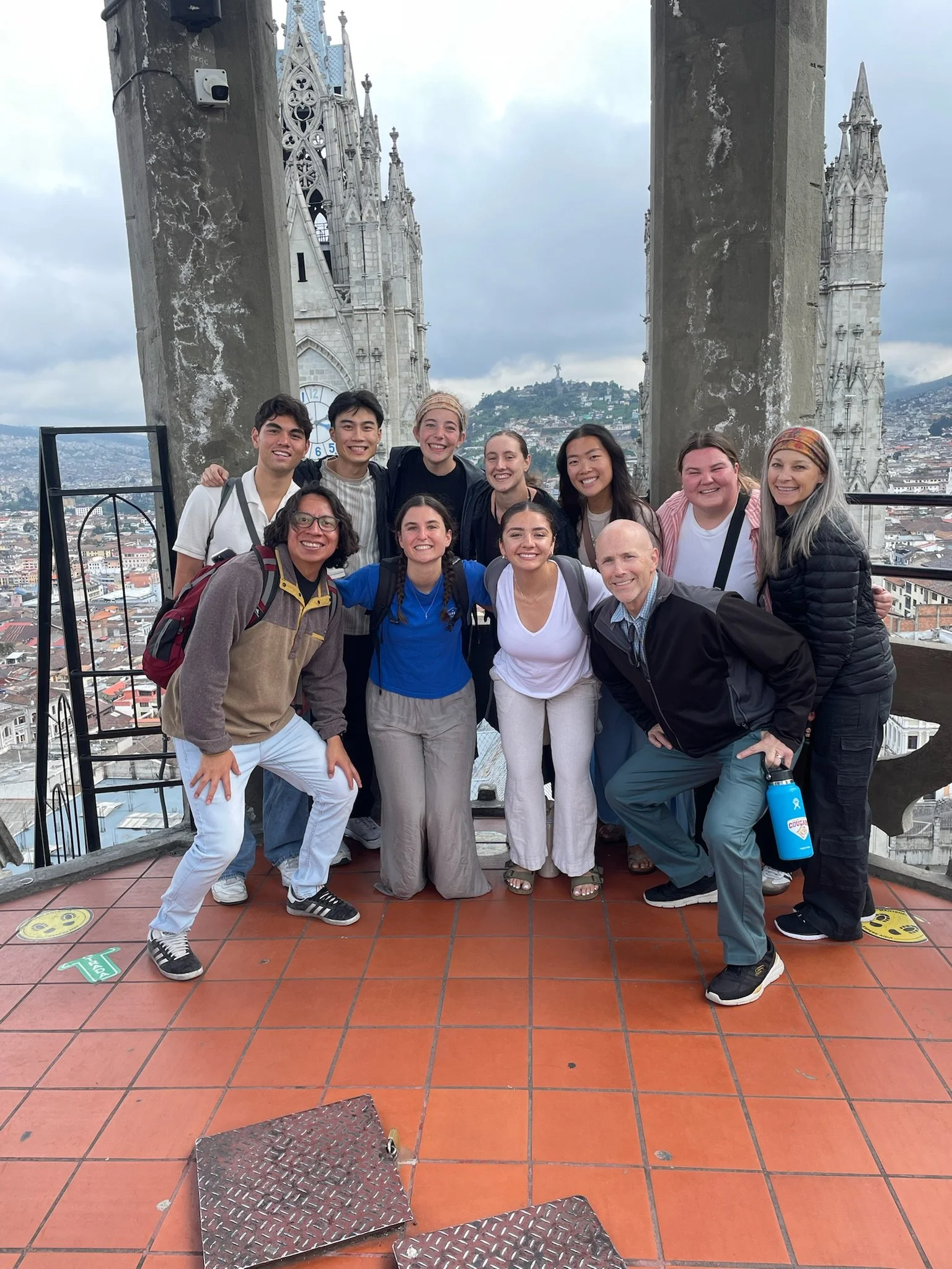 North American nursing students at the church in Quito Ecuador