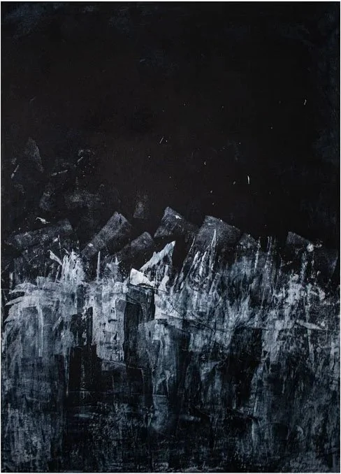 Retreating #2, Acrylic on canvas, 90 x 65 cm, 2022