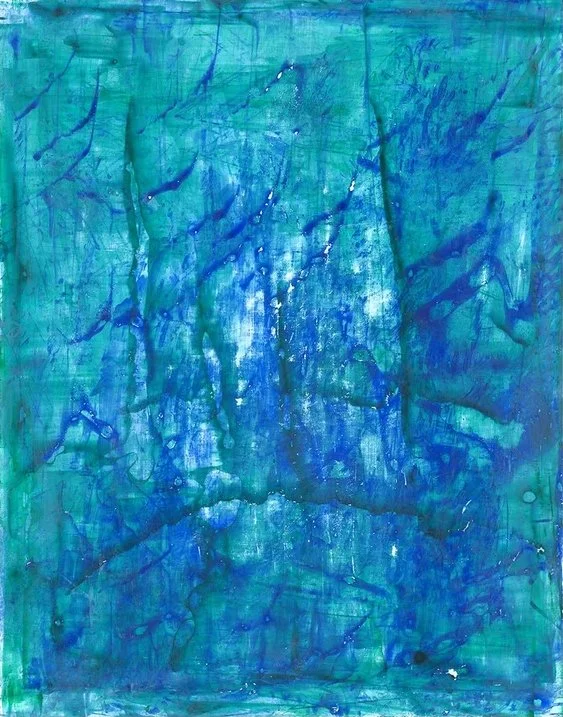 Aquatic Reverie, acrylic, 14x11 in, 2024