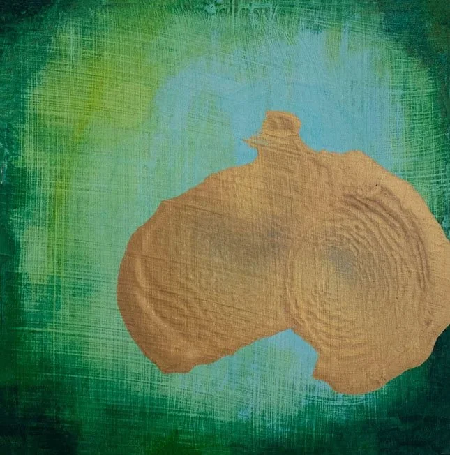 Square 4, Acrylic on panel, 6 x 6 in, 2025