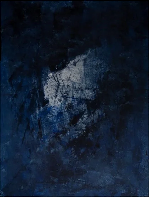 When the Peaks of Our Sky Come Together, Acrylic on panel, 24 x 18 in, 2022