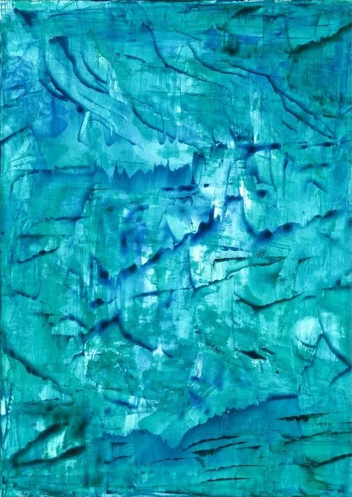 Draugar ("Ghosts" in Icelandic), acrylic, 14x11 in, 2024