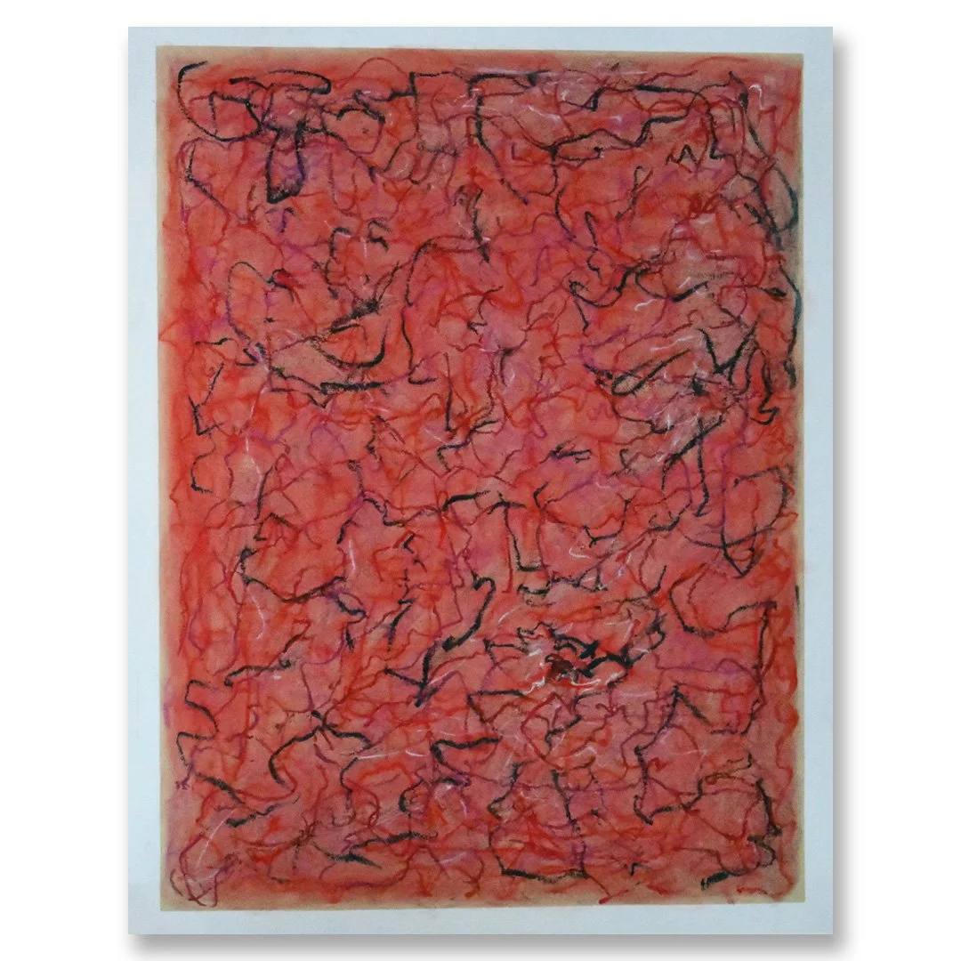 Exits & Entrances. Networks of Paths #2, Pastel on paper, 2025