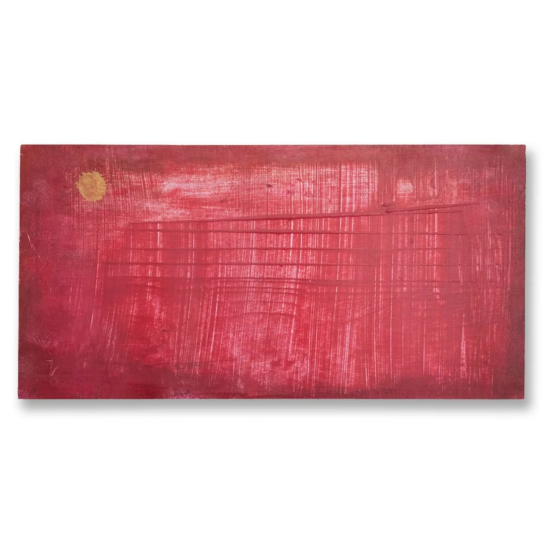 Sunset, Acrylic on panel, 6 x 12 in, 2025