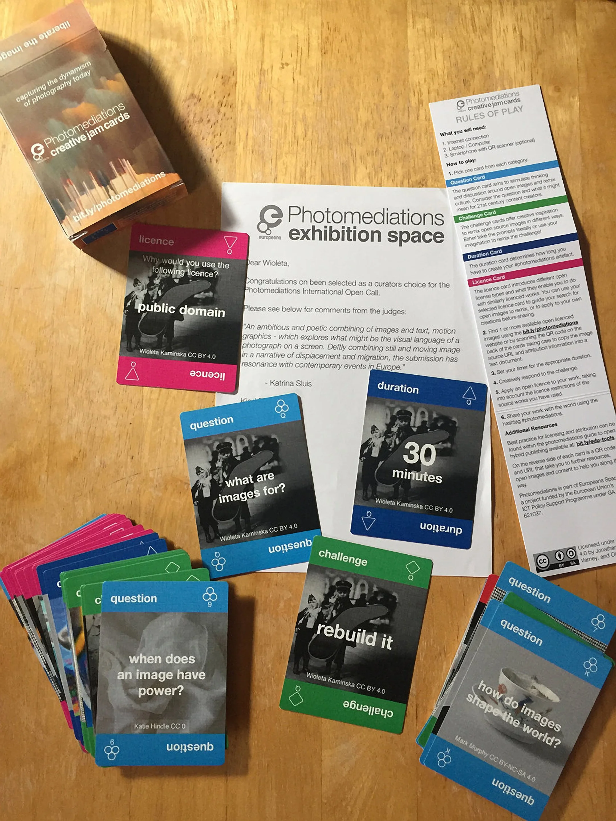 Screenshots from I Miss My Home included in Photomediations creative jam cards. More info about the cards and the project @ Creative Challenge Cards