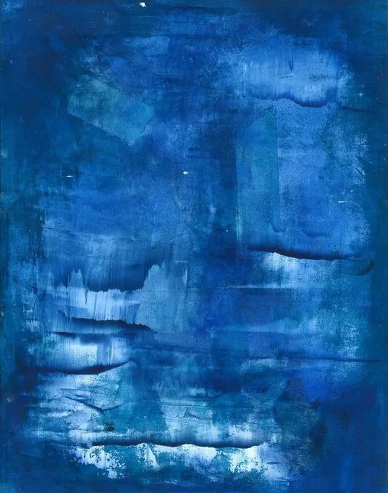 Before Ice Formations, acrylic, 14x11 in, 2024