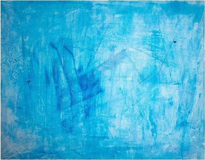 Vindur (“Wind" in Icelandic), Acrylic on panel, 11 x 14 in, 2023.