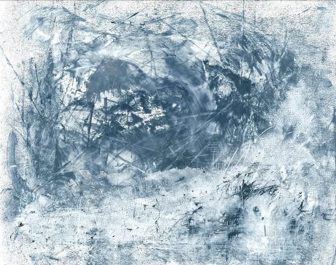 Munstur ("Pattern" in Icelandic), acrylic, 11x14 in, 2022