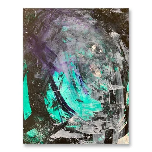 Vigur Island, acrylic on paper, 11x14 in, 2021