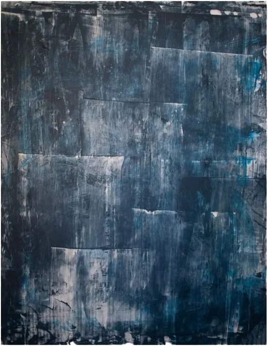 Vatnajökul (8%), acrylic, 26x20 in, 2024