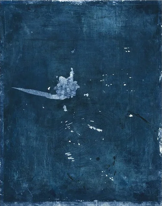 Blár 3, acrylic, 11x14 in, 2022