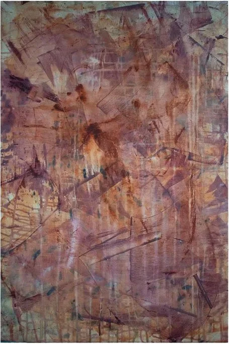 Retreating #9, Acrylic on canvas, 90 x 65 cm, 2022