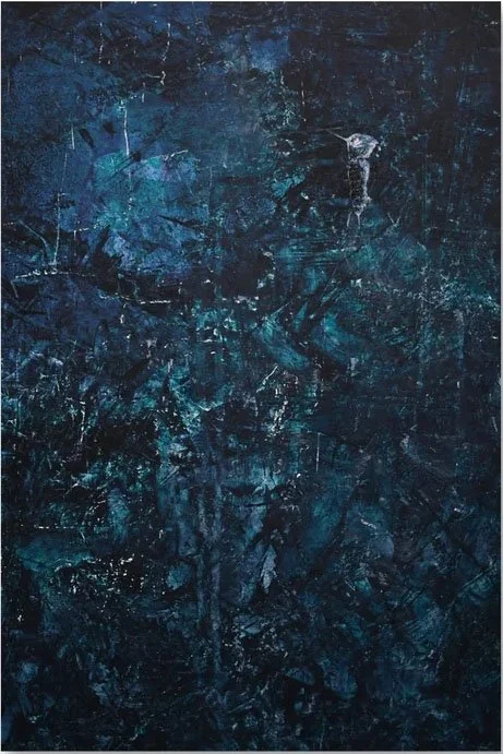 And It Keeps On Buzzing, Acrylic on panel, 24 X 18 in, 2022