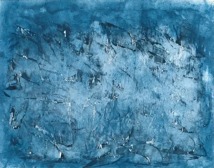 Glacial Echoes, acrylic, 11x14 in, 2024