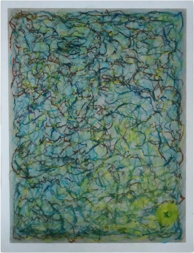 Exits & Entrances. Networks of Paths #5, Pastel on paper, 2025
