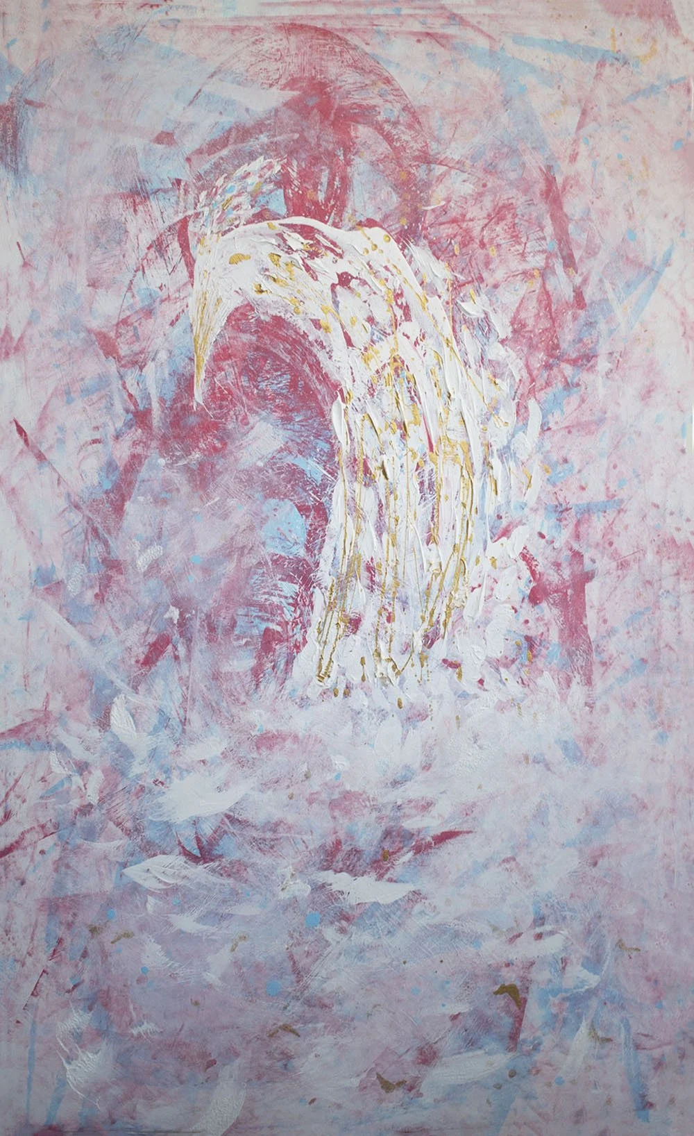 Phoenix Rising, Acrylic on canvas, 36 x 60 in, 2026