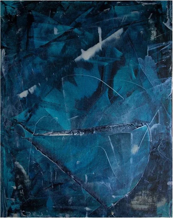 Katla Ice Cave, Acrylic on canvas, 14 x 11 in, 2023