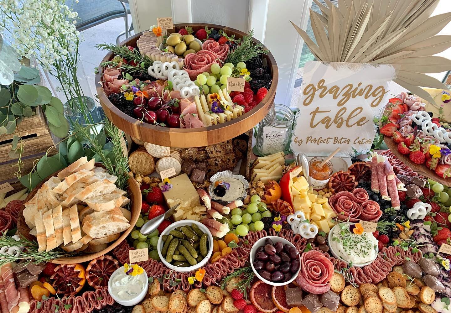 Book a grazing table for your next event✨
.
.
.
.
.
.
.
#PerfectBitesCater #charcuteriecups #charcuteriecones  #cheese #cheesebox #charcuterie #wedding #events #drivebybirthday #cateringevent #foodart #foodartist #eatpretty #prettyfood #supportlocals
