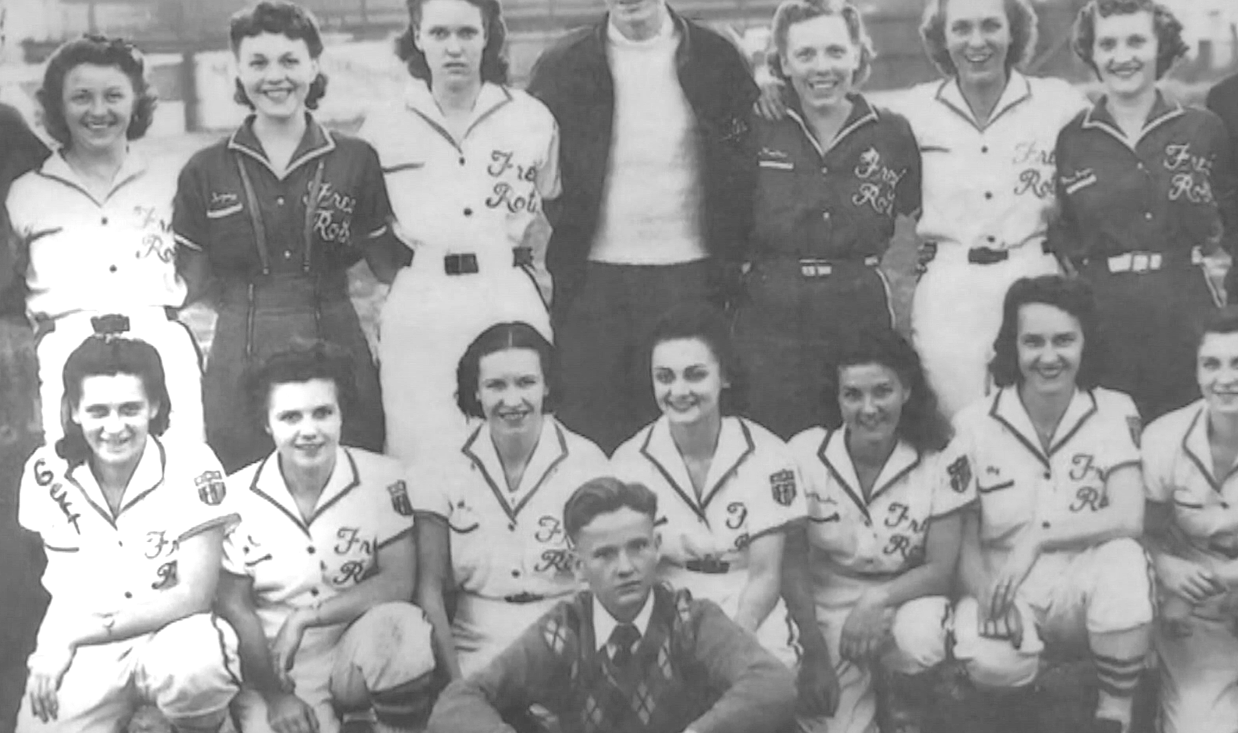 Women's Baseball league group photo from 1930