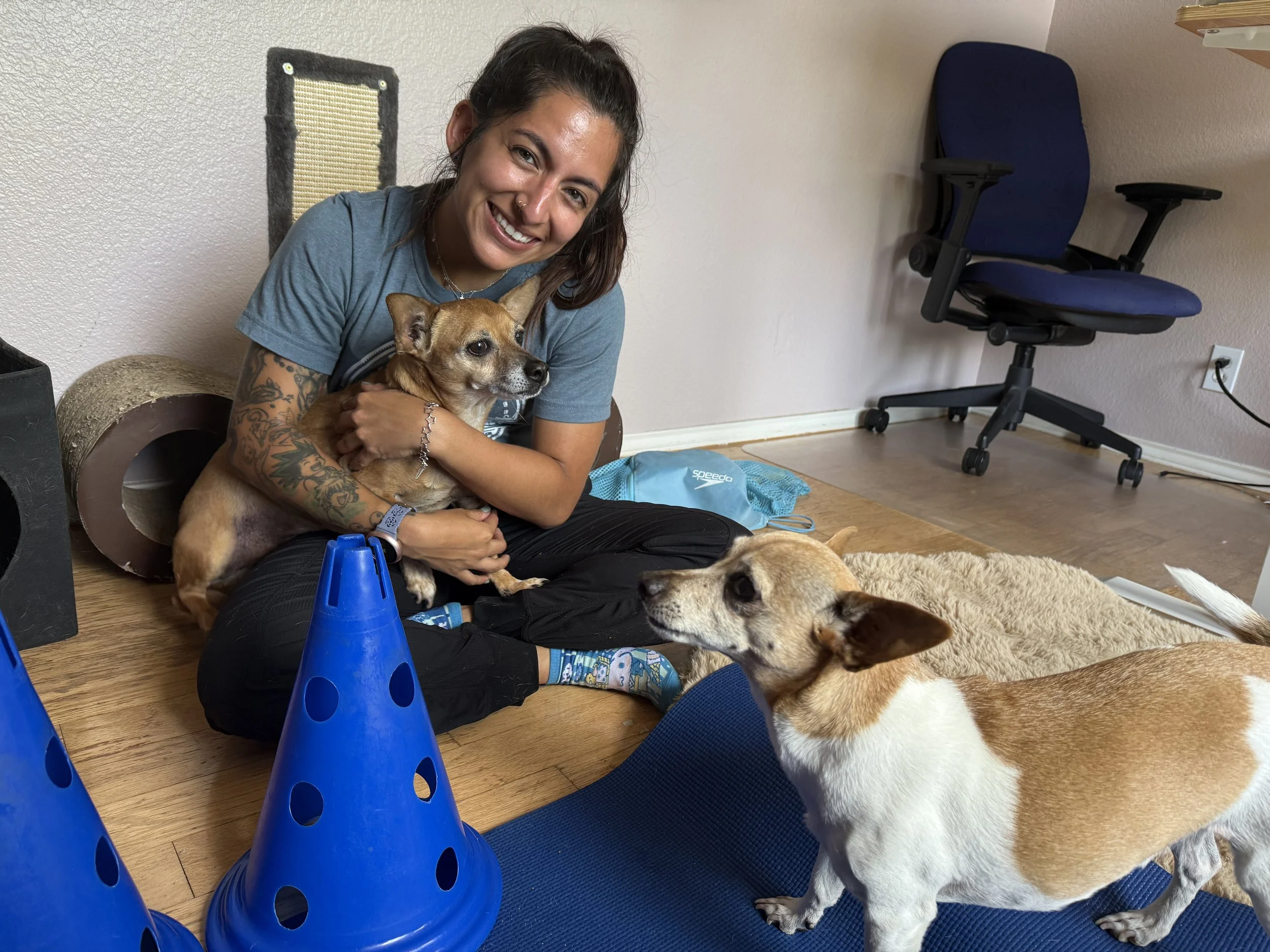 THERAPIST WITH DOG