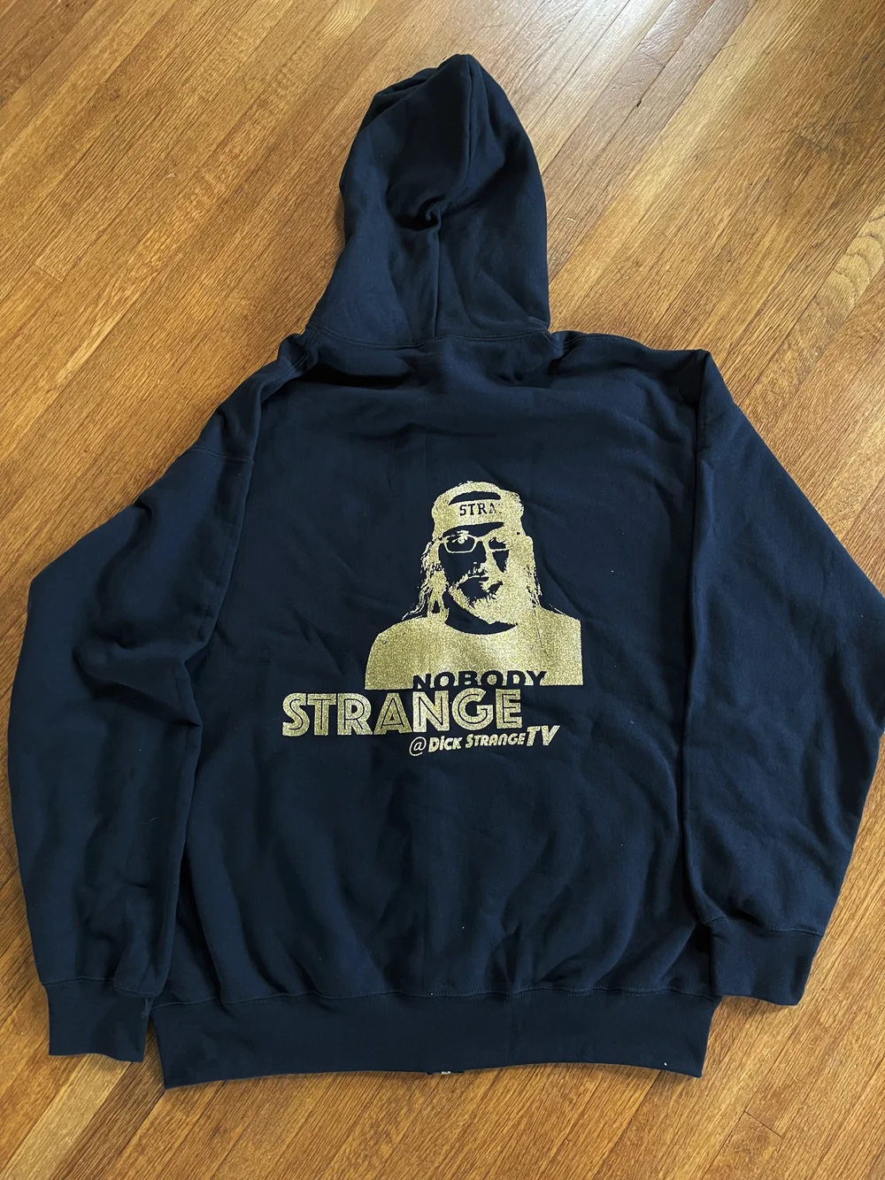 Dick Strange - Gold Glitter Hoodie — ActingLikeTommy