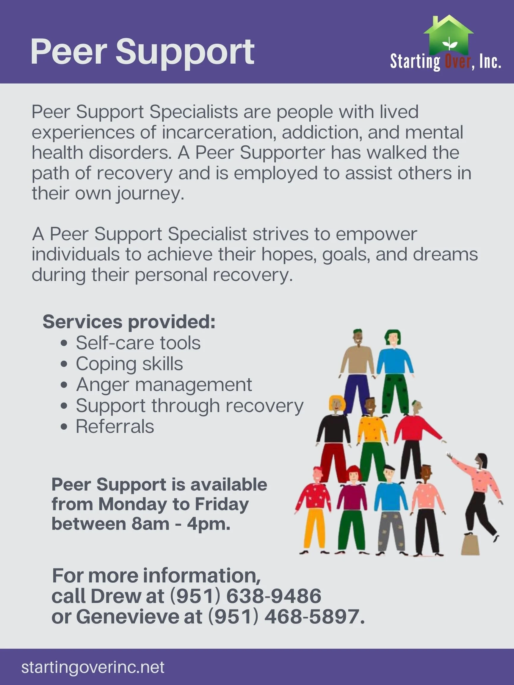 Peer Support — Starting Over, Inc.
