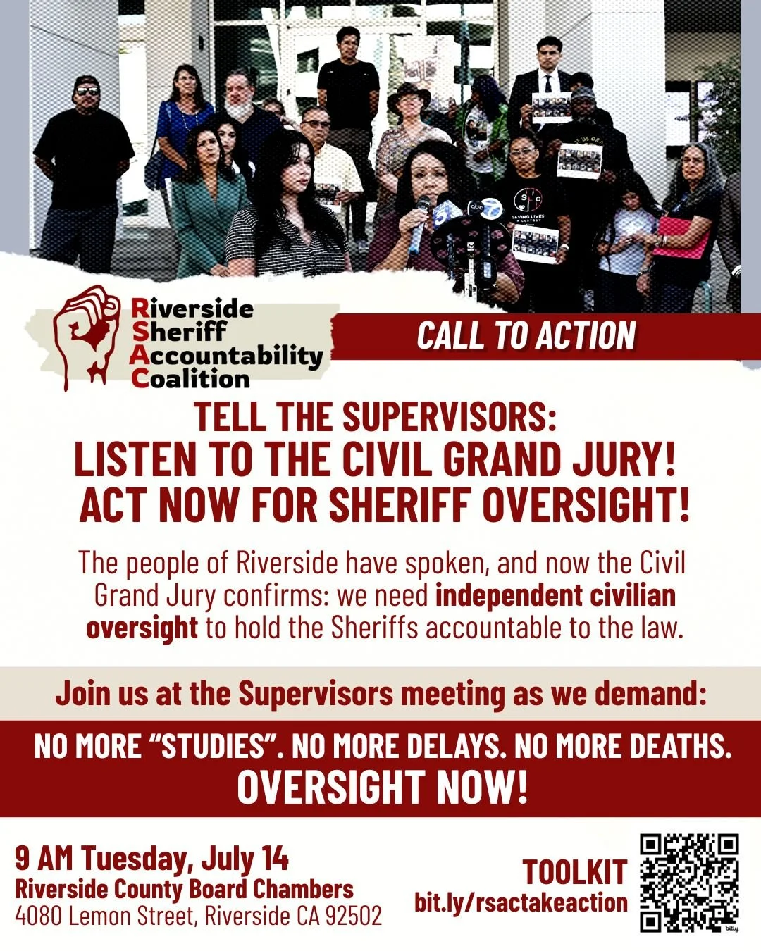 Take Action for Sheriff Oversight