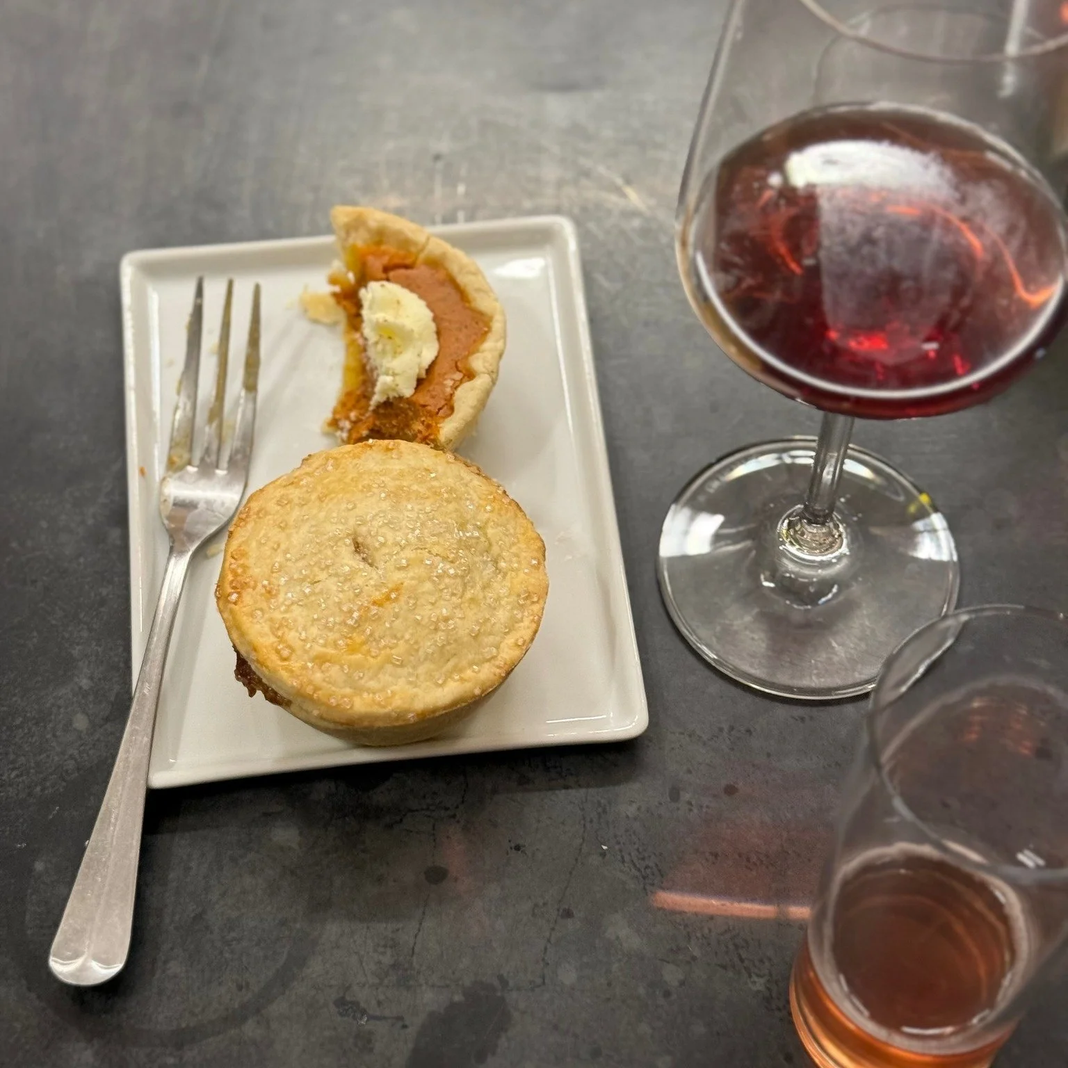 🥧 + 🍷 = ❤️
Join us at the winery for a Pie & Wine Tasting! Indulge in seasonal pies paired perfectly with Buckel Family Wines. Sweet, savory, and oh-so-satisfying!
📅 November 15th ⏰ 4pm
🎟️ $45 – Taste, sip, repeat!