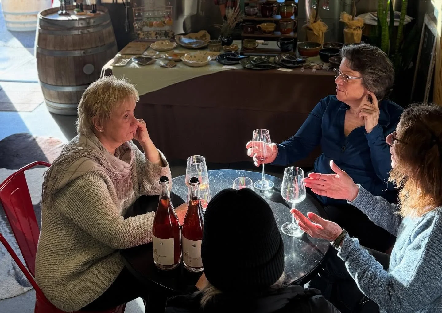 Looking for an easy way to upgrade your day?
Swing by the winery today 🍷
Wine tastings 2&ndash;7pm Friday &amp; Saturday + our December wine special waiting for you. Cozy vibes, great wine guaranteed.