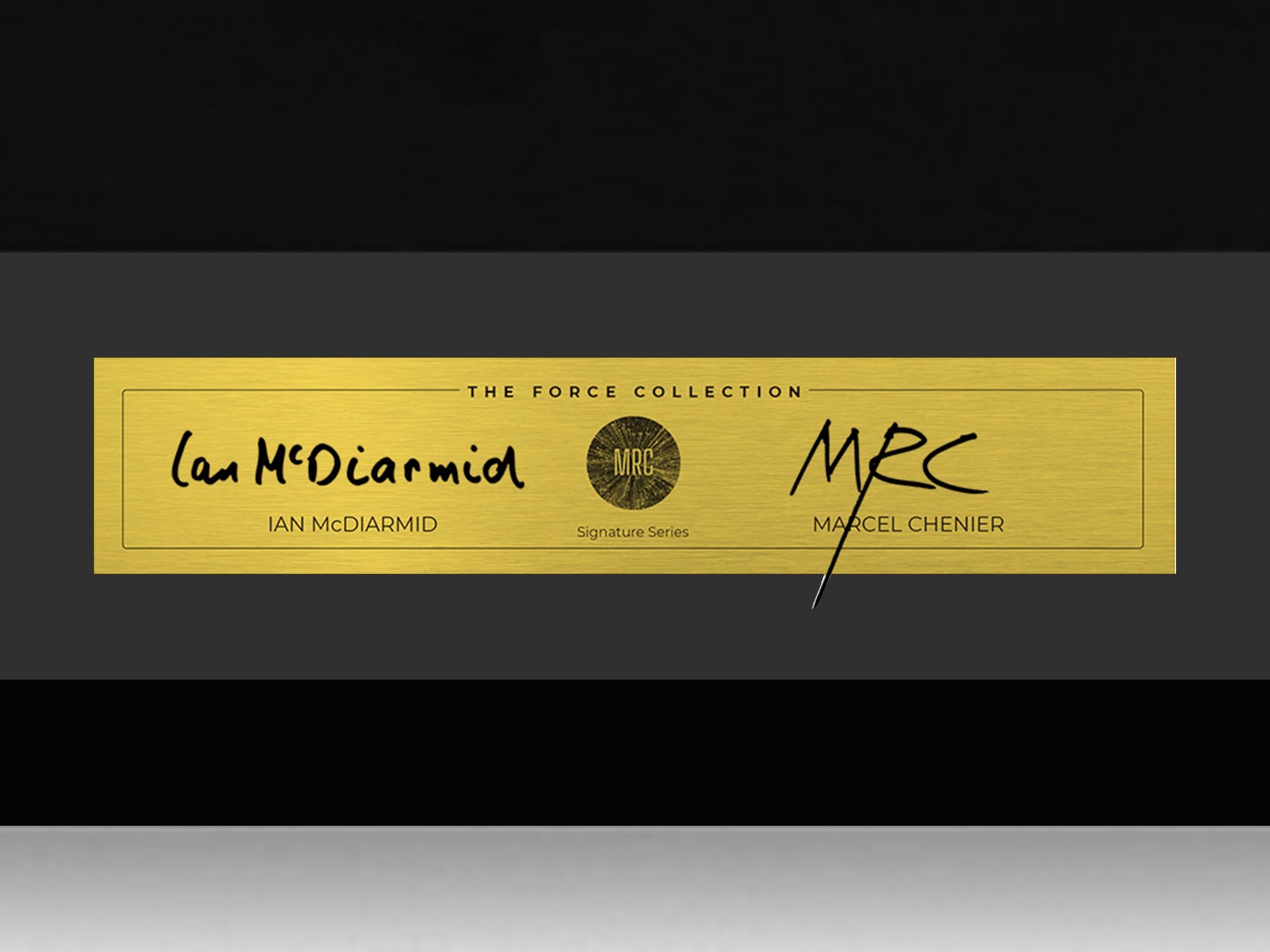 Ian McDiarmid Star Wars Emperor Portrait Signature Plaque