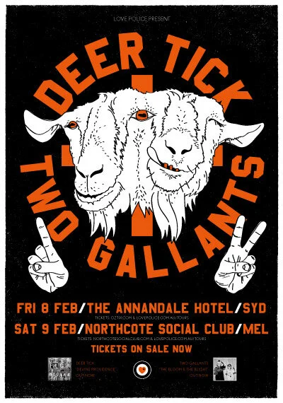 DEER TICK &amp; TWO GALLANTS AUS TOUR 2013