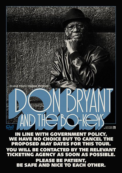 DON BRYANT &amp; THE BO-KEYS 2020 – CANCELLED