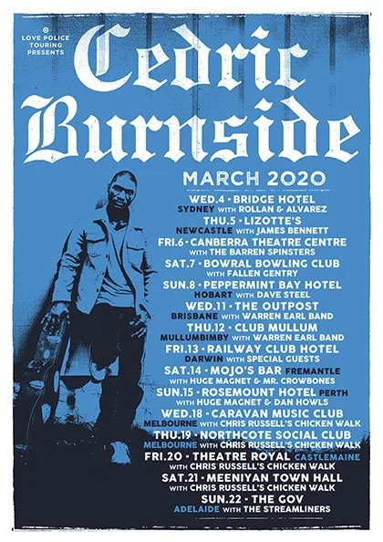 CEDRIC BURNSIDE 2020 – CANCELLED