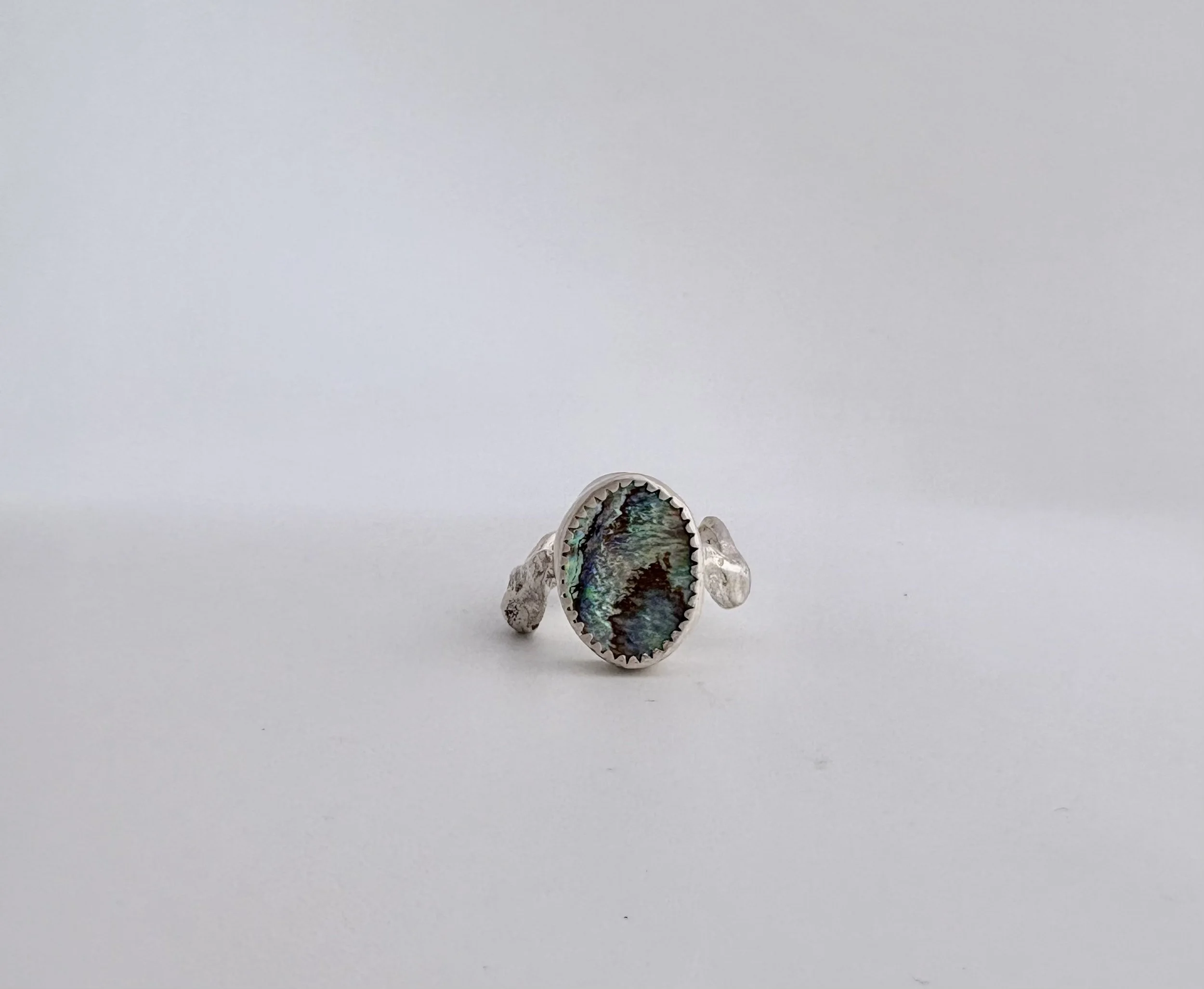 Abalone ring- size 8