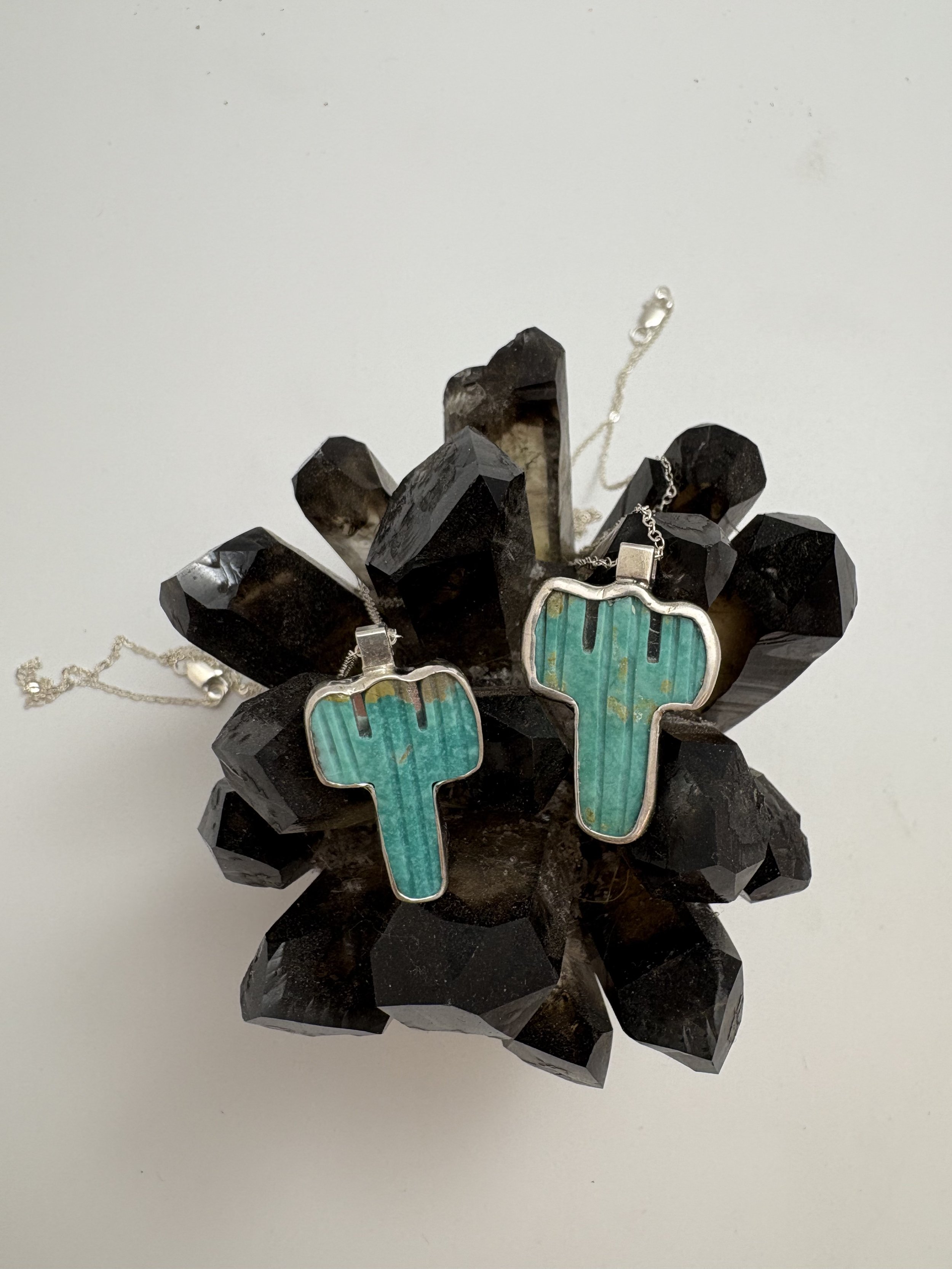 Turquoise Saguaro Pendant
